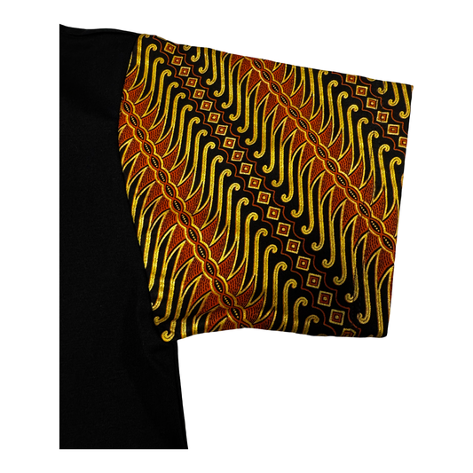 T-shirt met batik mouw