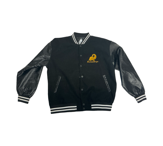 Varsity jacket met Arjuna hoofd