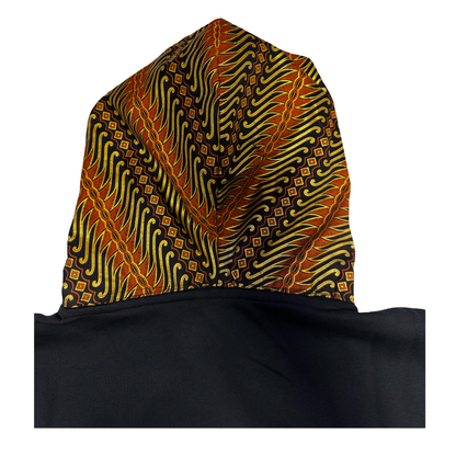 Vest met batik Parang goud