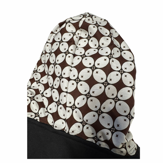 Hoodie met batik Kawung