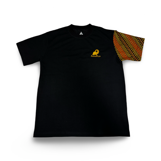 T-shirt met batik mouw