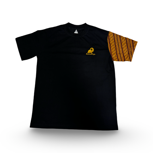 T-shirt met batik mouw