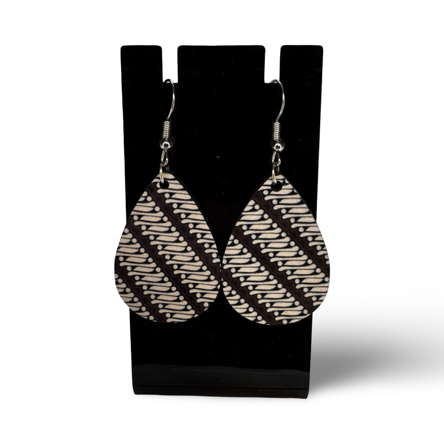 Batik print oorbellen no.5