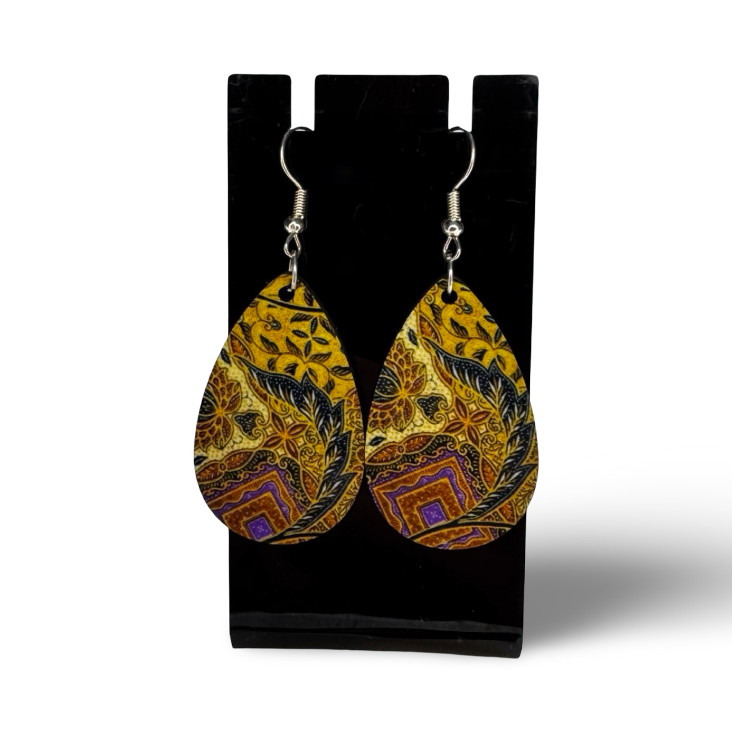 batik print oorbellen no.6