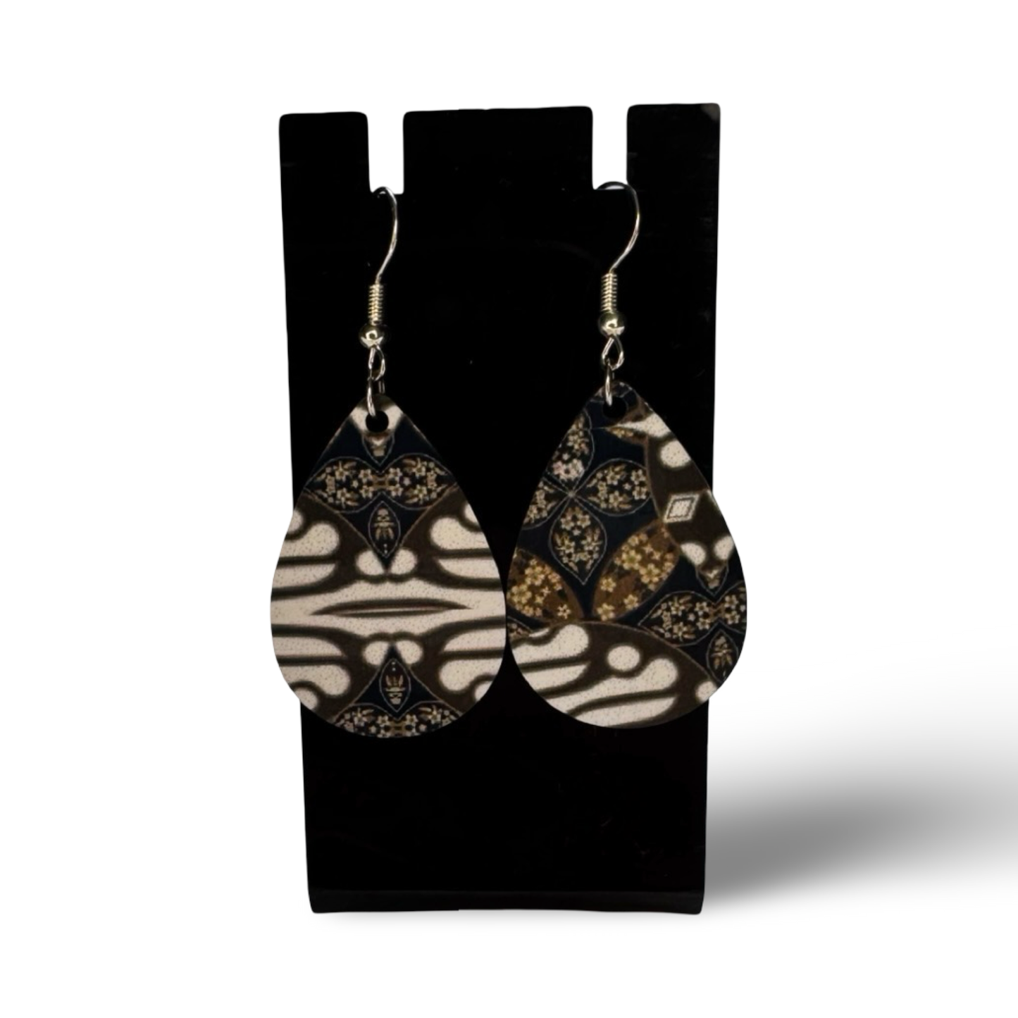 Batik print oorbellen no.3